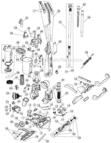 Part Location Diagram of 2LC0600000 Dirt Devil Socket Assembly